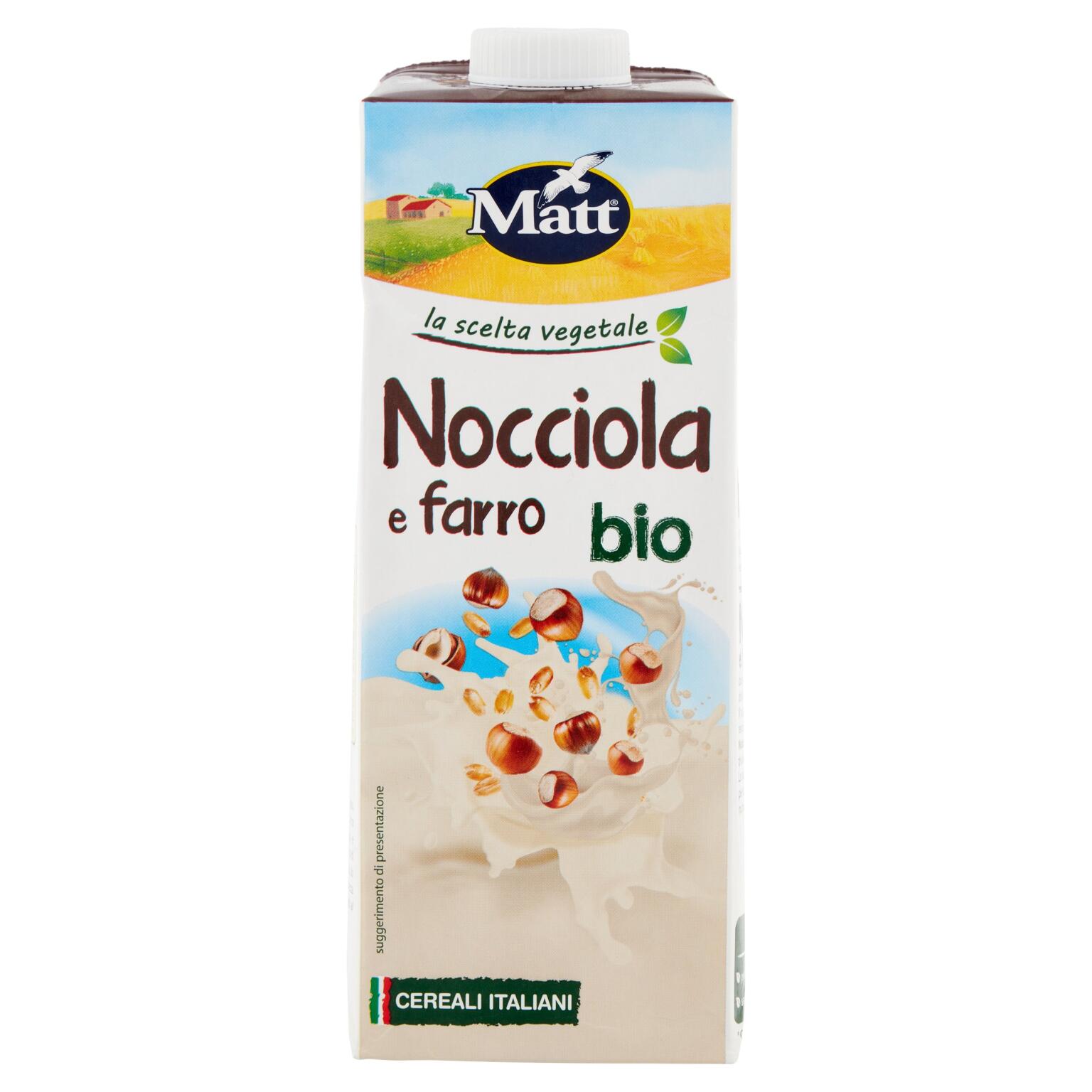 Bevanda vegetale Bio Nocciola e Farro da 1lt Matt