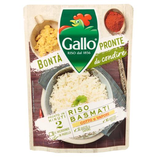 Riso basmati da 250g Bontà Pronte Gallo