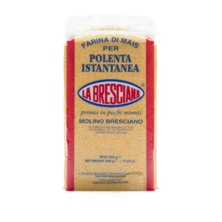 Farina per polenta istantanea sottovuoto 500g La Bresciana
