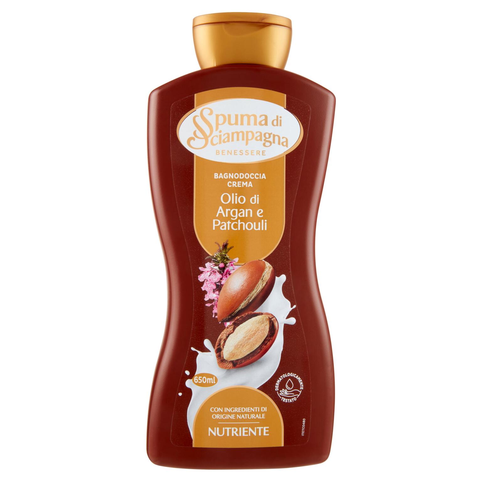 Bagno crema all'argan 650ml Spuma di sciampagna