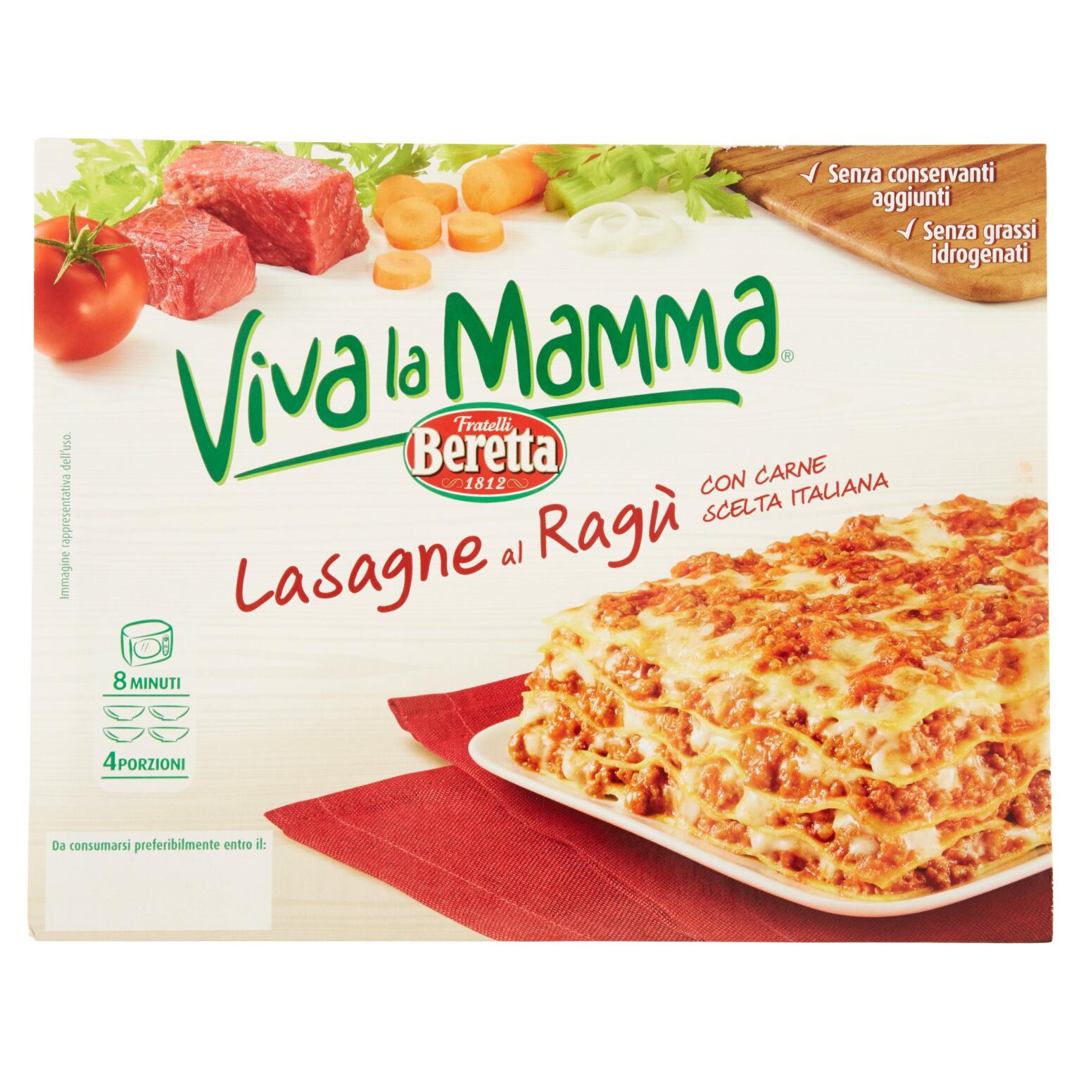 Lasagne al ragù da 800g Viva la mamma