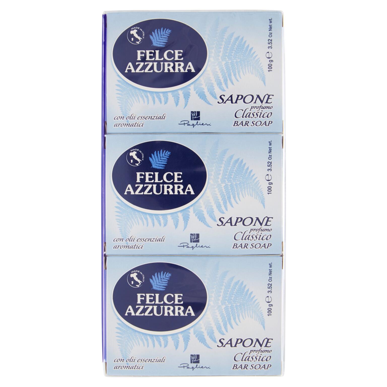 Sapone profumo Classico 100gx3 Felce Azzurra