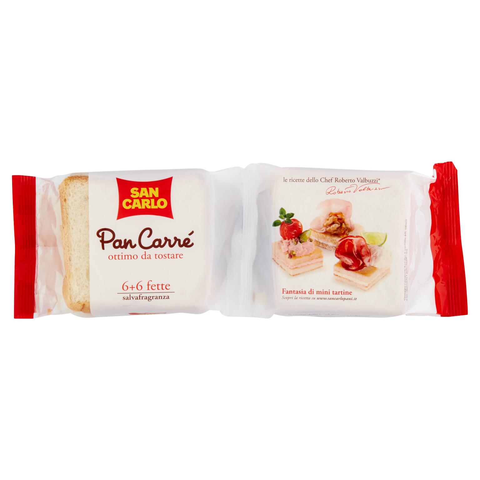 Pan carrè 6+6 fette 220g San Carlo