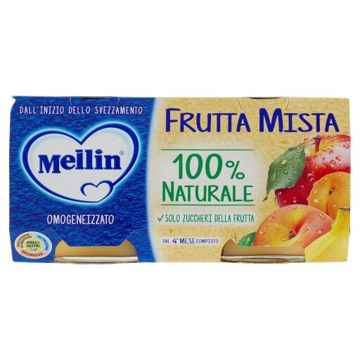 Omogeneizzato Frutta Mista 2x100g Mellin