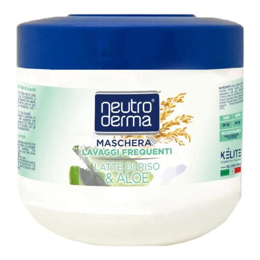 Maschera aloe vera e latte di riso 500ml, Neutroderma