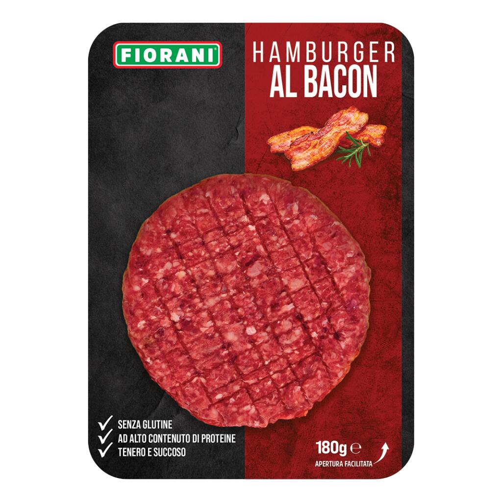Hamburger di bovino al bacon 180g skin