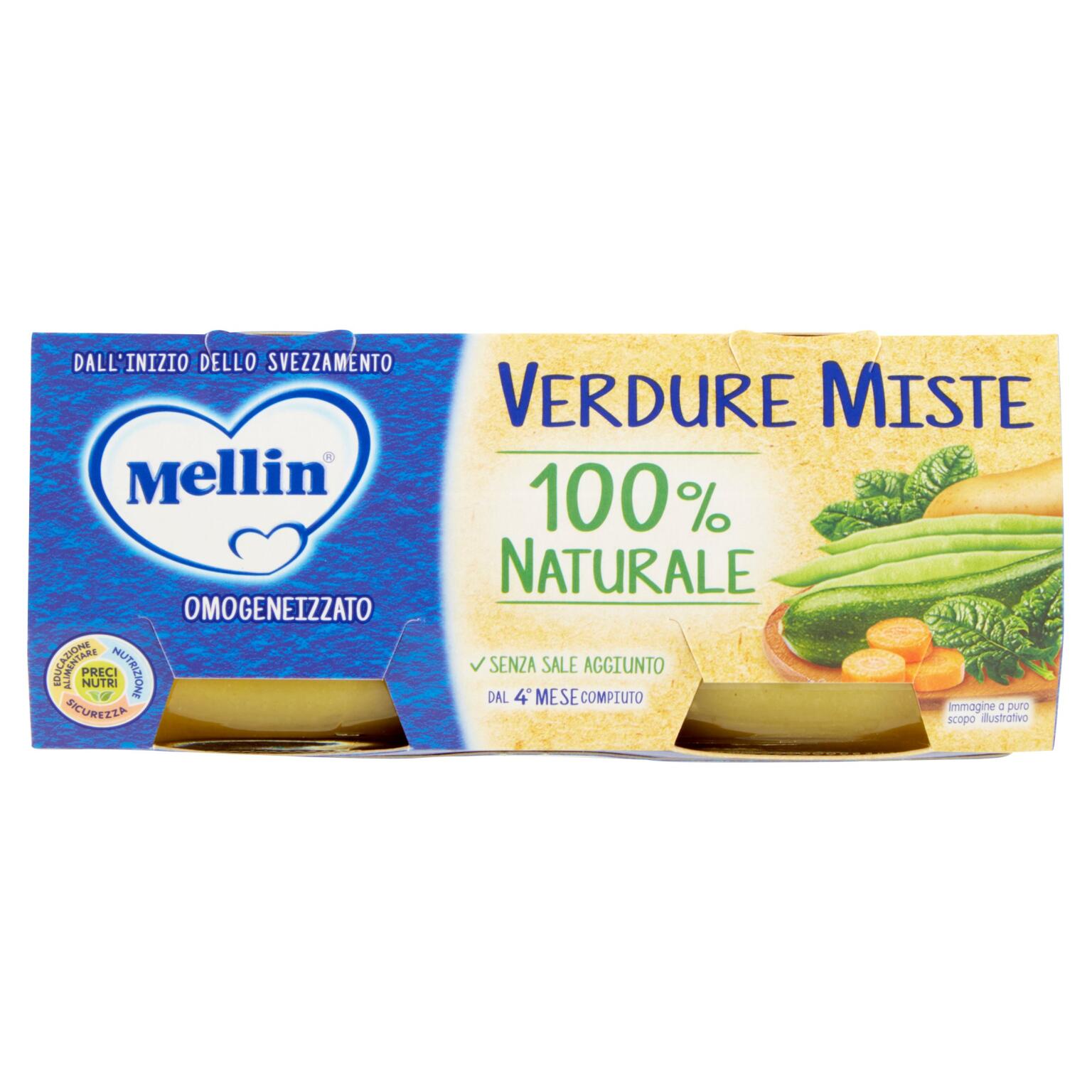 Omogeneizzato Verdure Miste 2x80g Mellin
