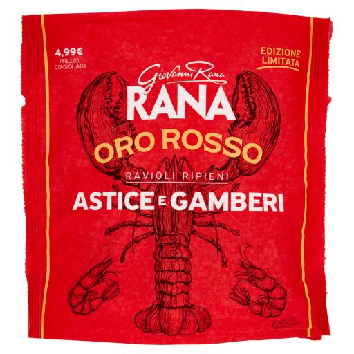 Ravioli Oro rosso Astice e Gambero 250g Rana