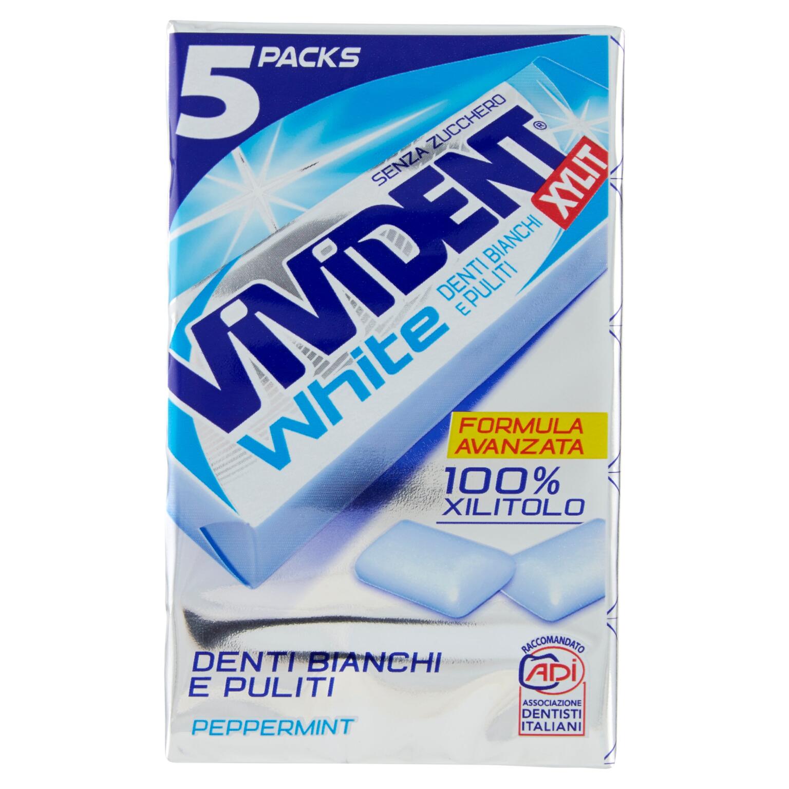Vivident Xylit white peppermint 68g