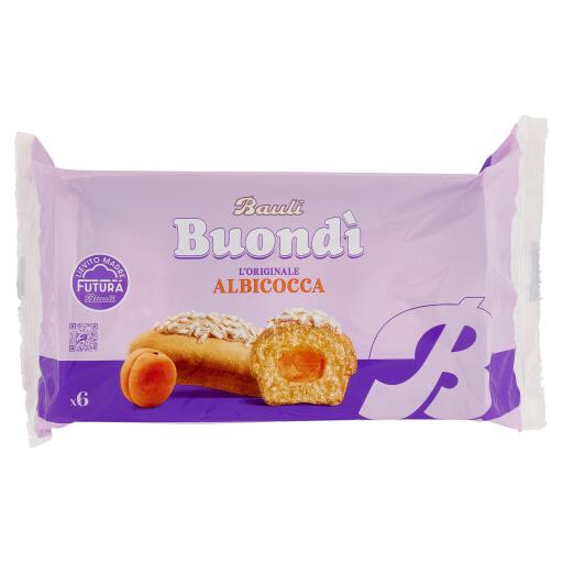 Buondì gusto albicocca 258g 6 pezzi Bauli