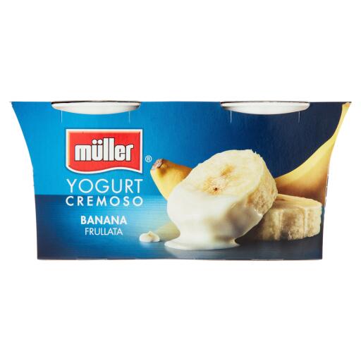 Yogurt banana frullata 2x125g Muller