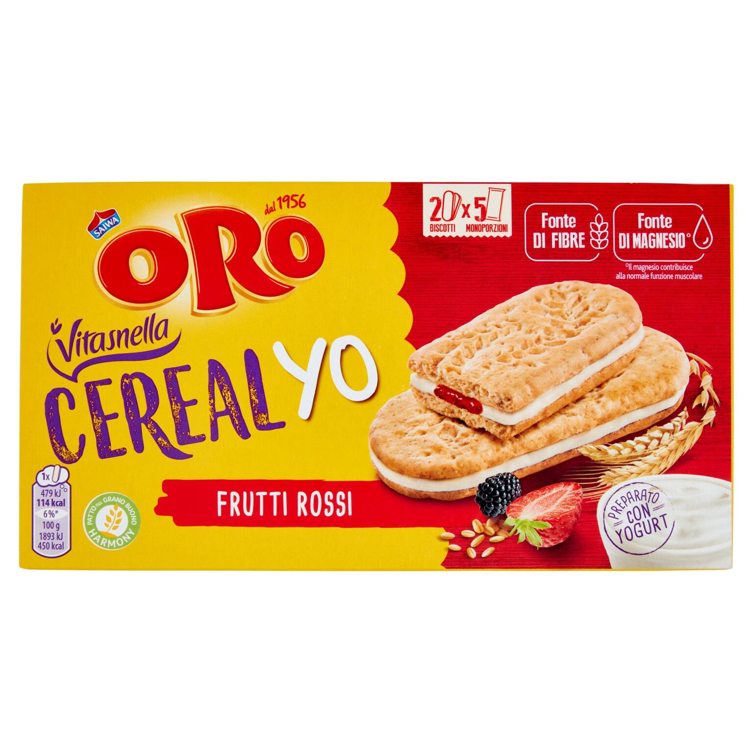 Cereal Yo frutti rossi 253g Vitasnella