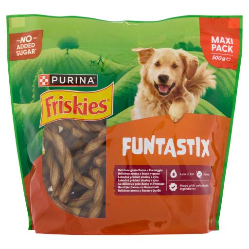 Friskies funtastix 500g bacon e formaggio