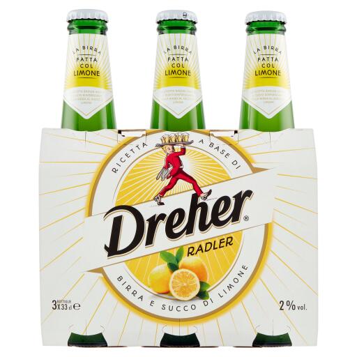 Birra Dreher radler al limone 3x33cl