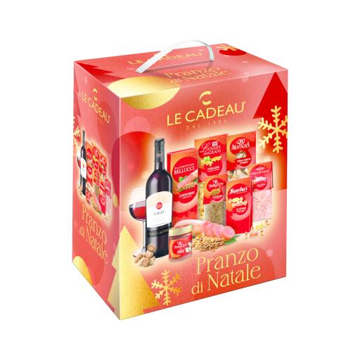 Cesto Natalizio Pranzo di Natale 9 pezzi Le Cadeau