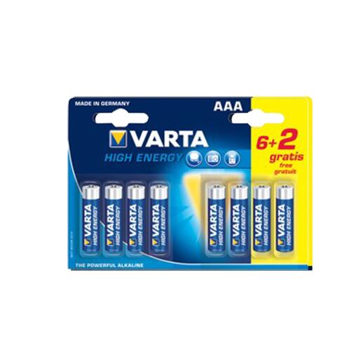 Long life power 6+2 AAA VARTA