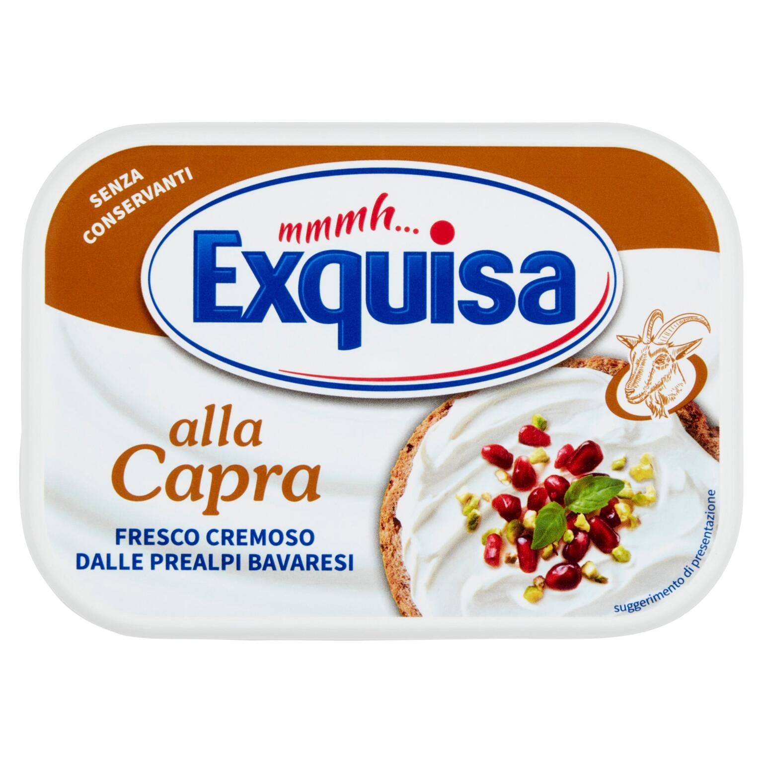 Formaggio spalmabile alla capra vaschetta 175g Exquisa
