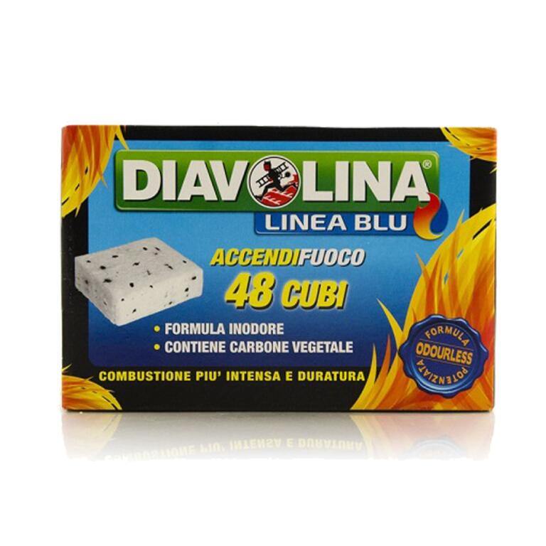Diavolina accendifuoco 48 Cubi Lignite