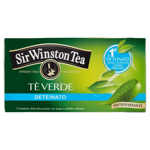 Tè verde deteinato 20 filtri Sir Winston Tea