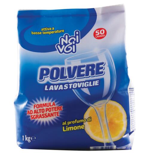 Polvere per lavastoviglie al limone 1kg Noi&Voi