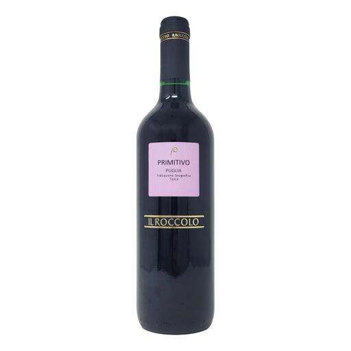 vino primitivo IGT di Puglia da 75cl Il roccolo