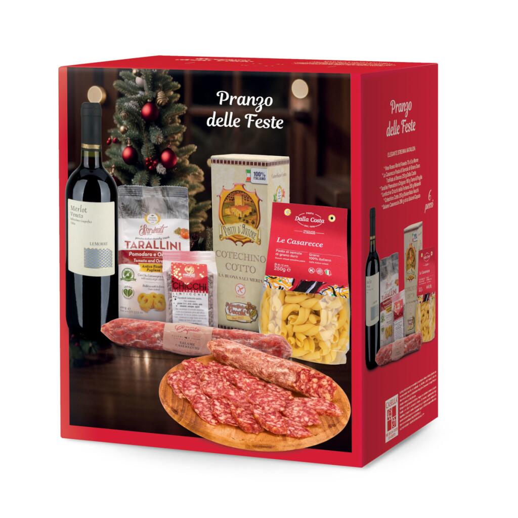 Cesto Natalizio Pranzo delle Feste 7pz Casella