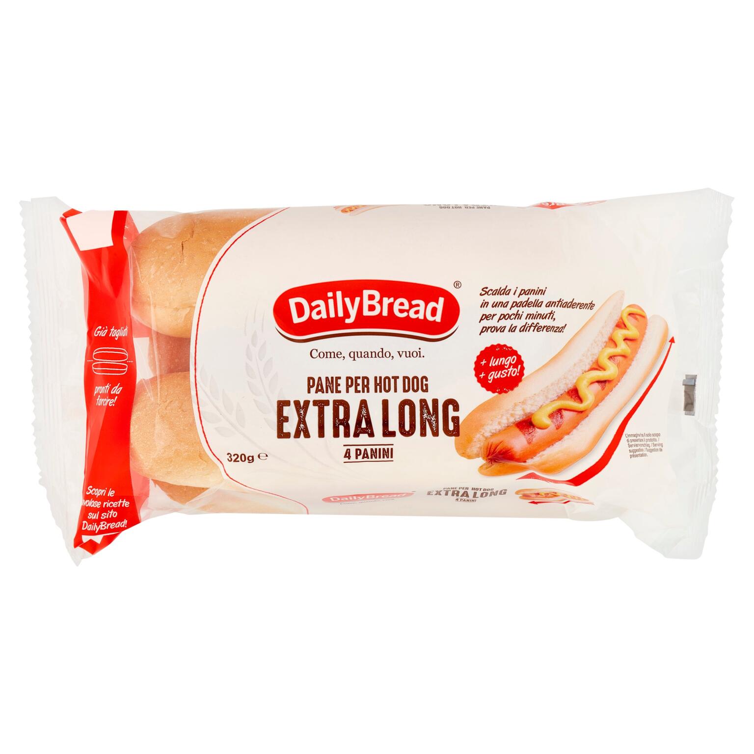 Pane per hot dog extra lungo New Yorker 4x80g