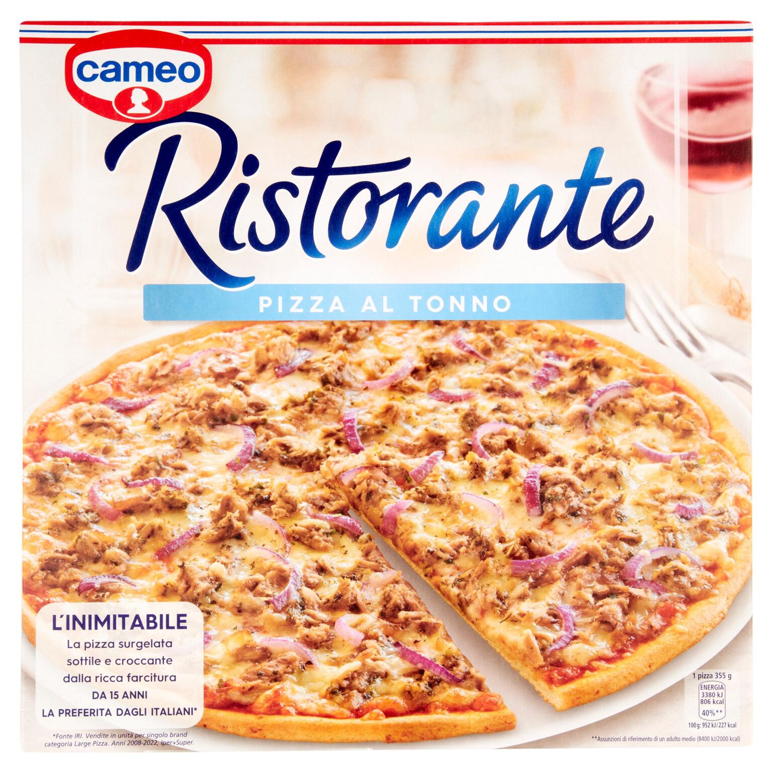 Pizza ristorante tonno 355g
