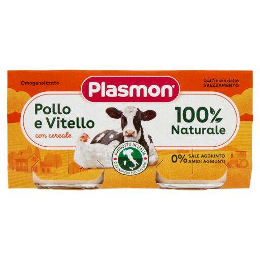 Omogeneizzato Plasmon 2x80g vitello/pollo