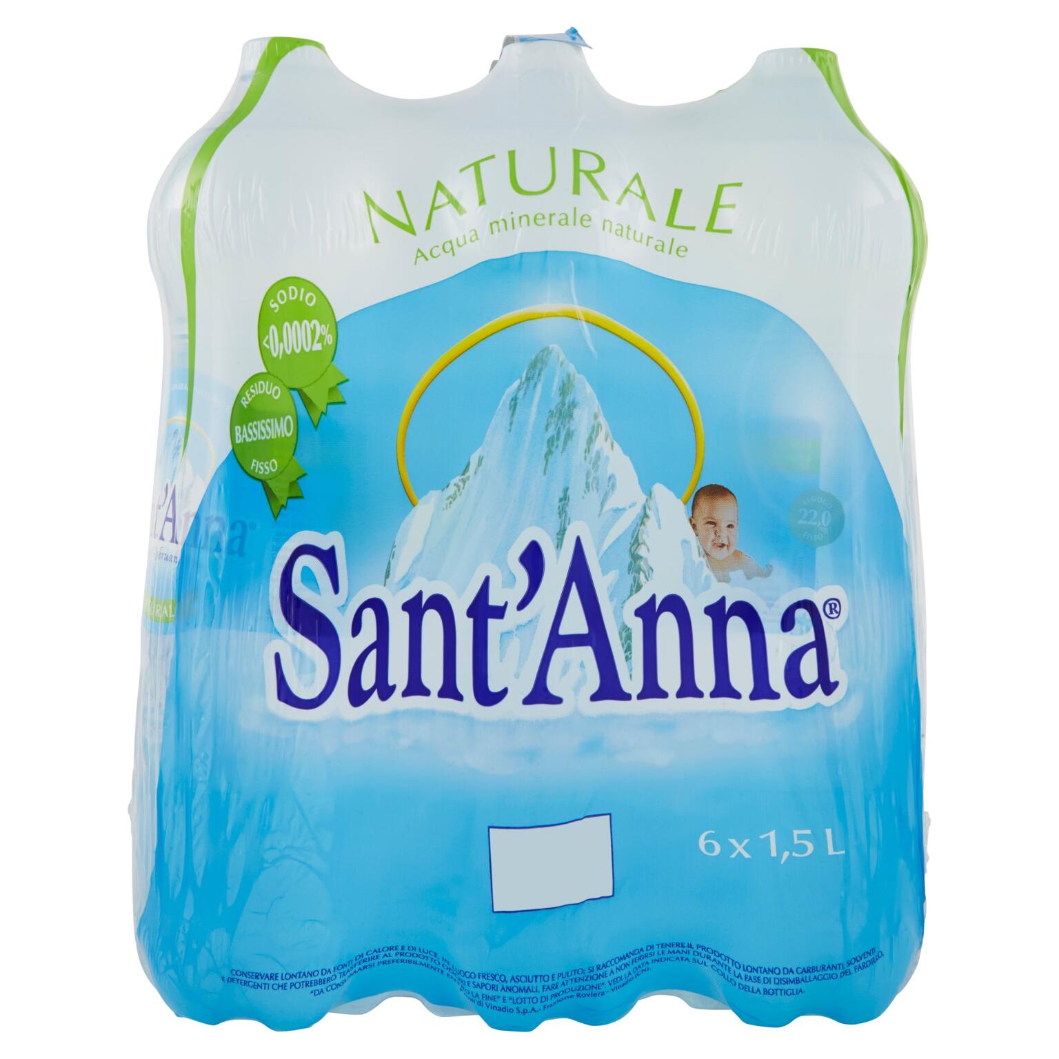 Acqua Sant'Anna naturale 1,5l x 6