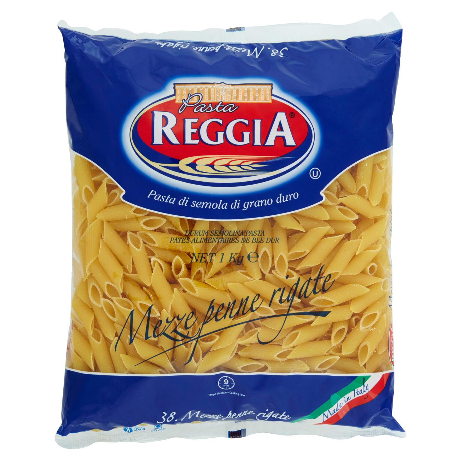 Mezze penne zite rigate n°38 1Kg Reggia
