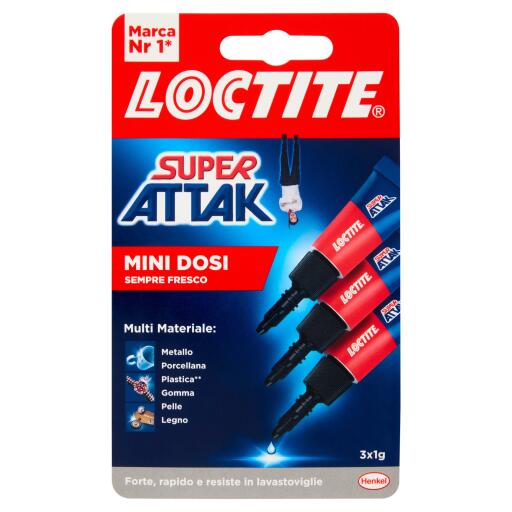 Super Attak Mini Dosi Liquido 3x1g Loctite