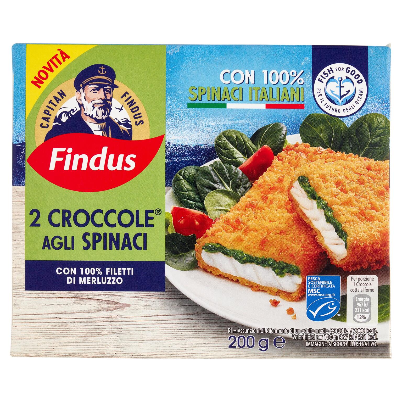 2 Croccole agli Spinaci 200g Findus