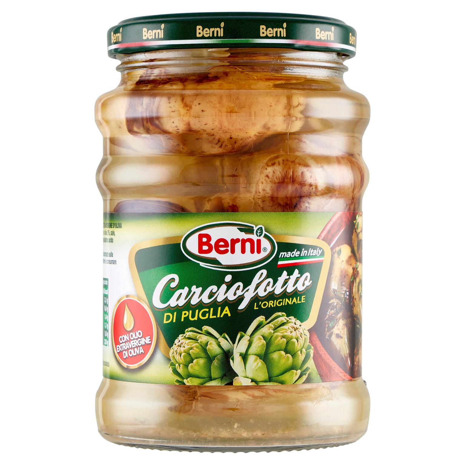 Carciofotto di Puglia L'Originale in olio EVO 350g Berni