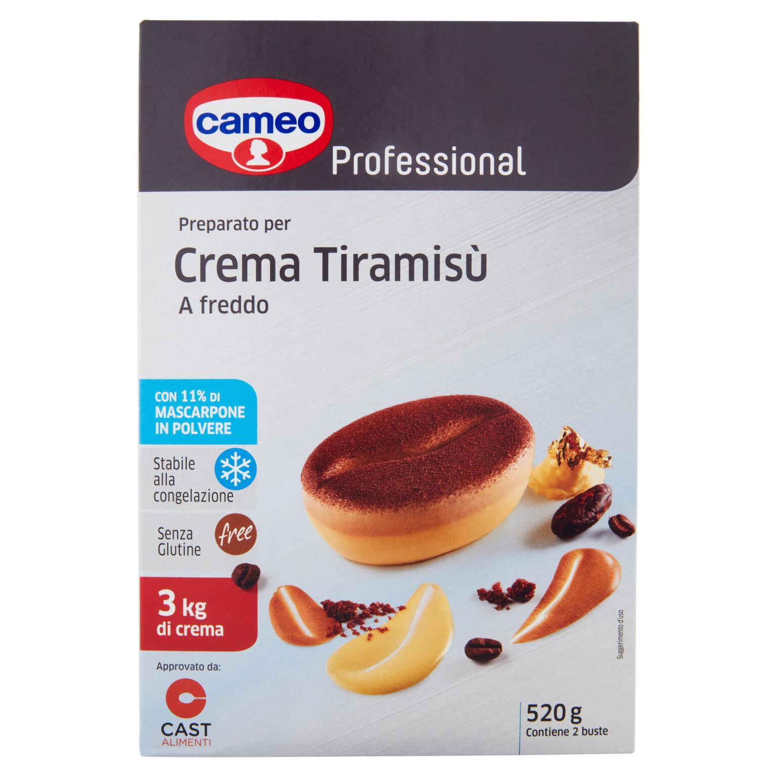 Preparato per crema tiramisù da 520g Cameo