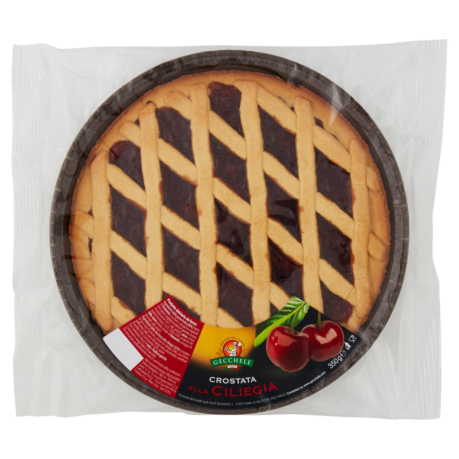 Crostata alla ciliegia 350g Gechelle