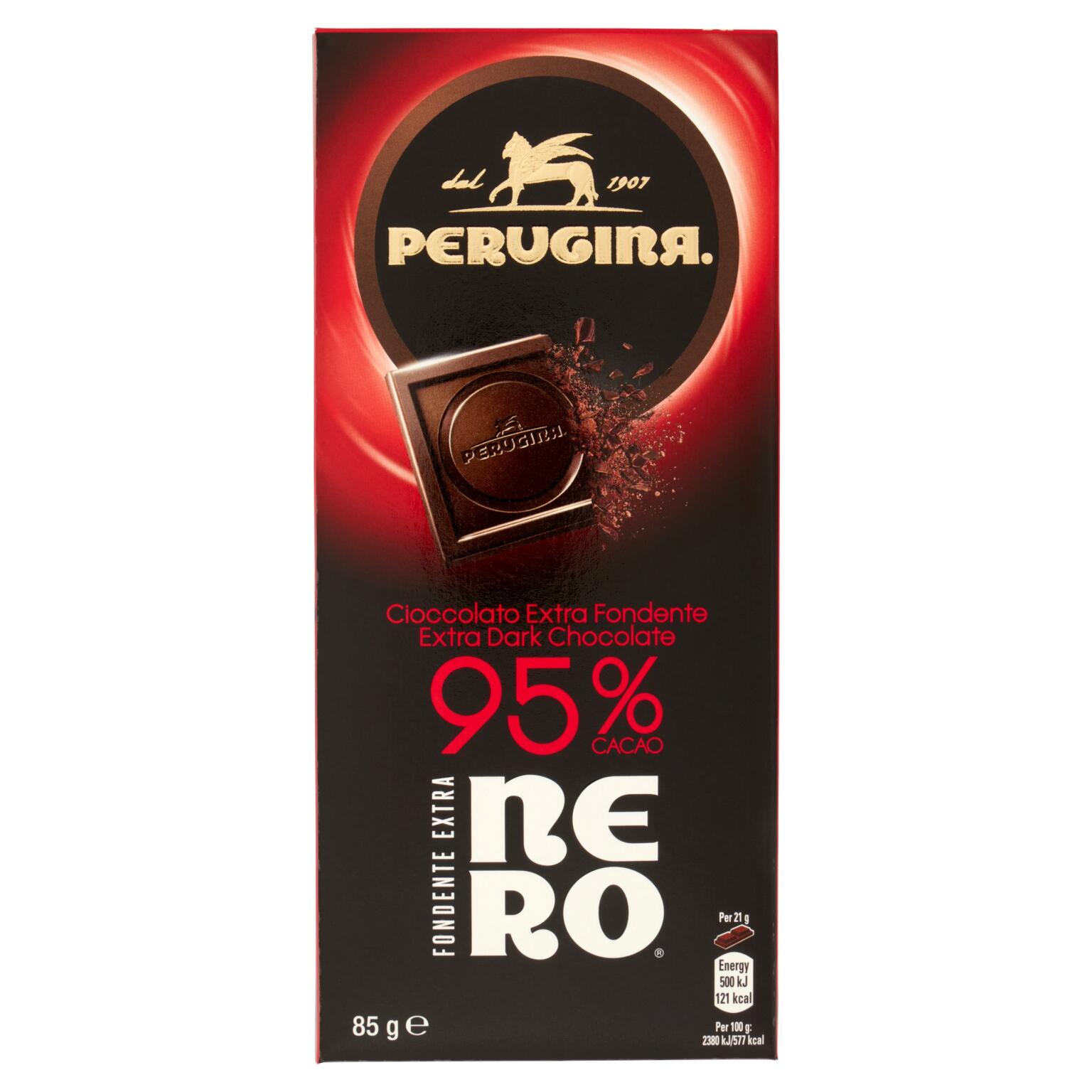 Tavoletta cioccolato fondente nero 95% 85g Perugina