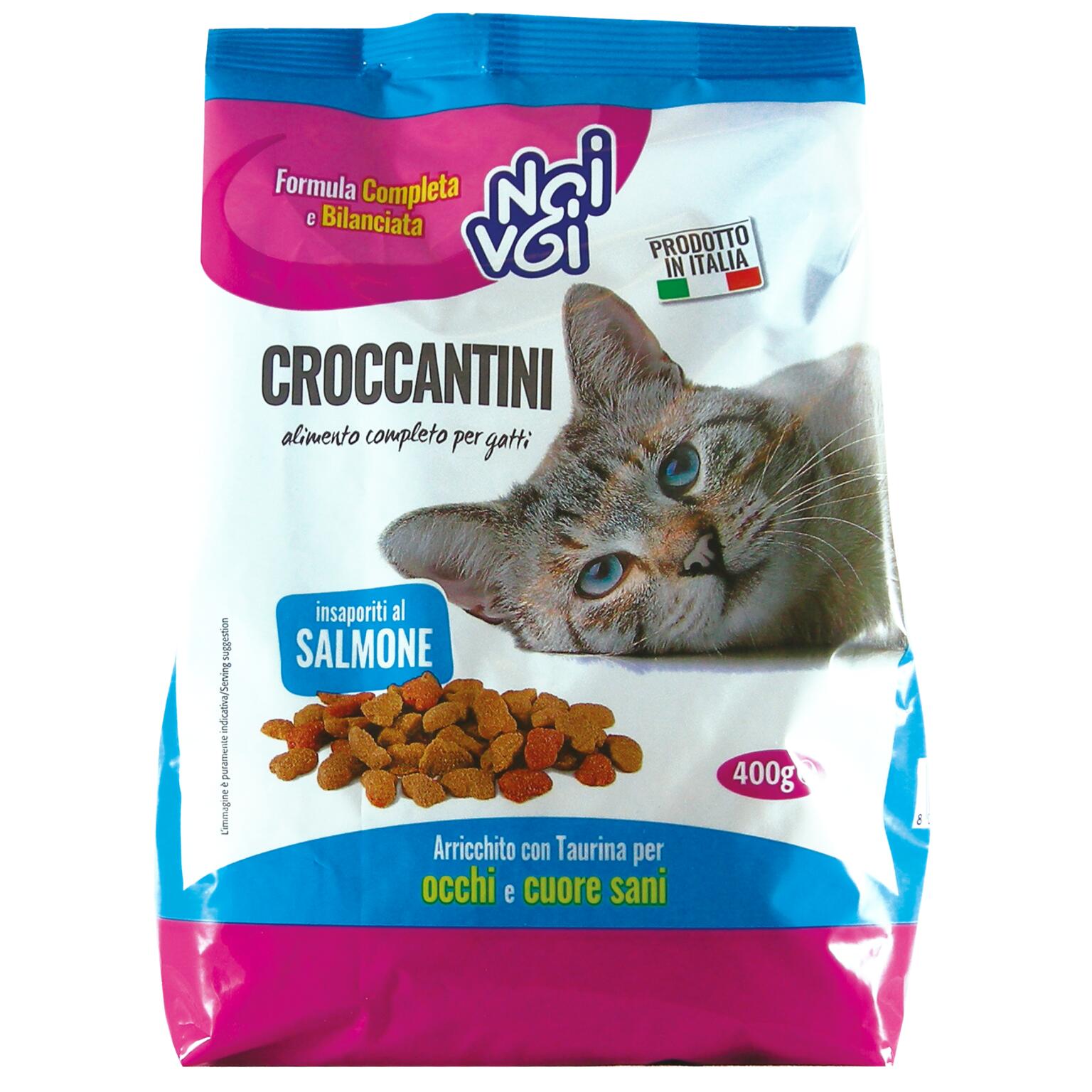 Croccantini per gatti insap. Salmone 400g Noi&Voi
