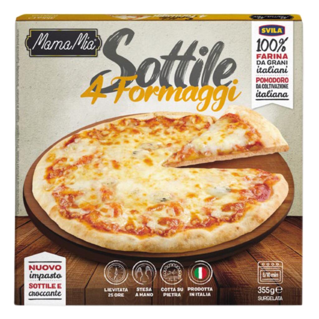Pizza Sottile 4 Formaggi 355g Mama Mia
