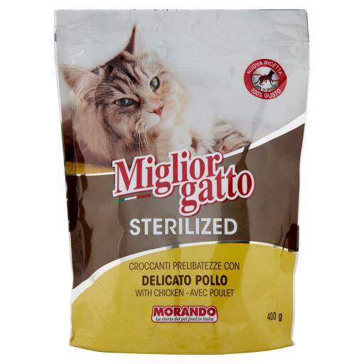 Croccantini con delicato pollo stelized 400g Migliorgatto
