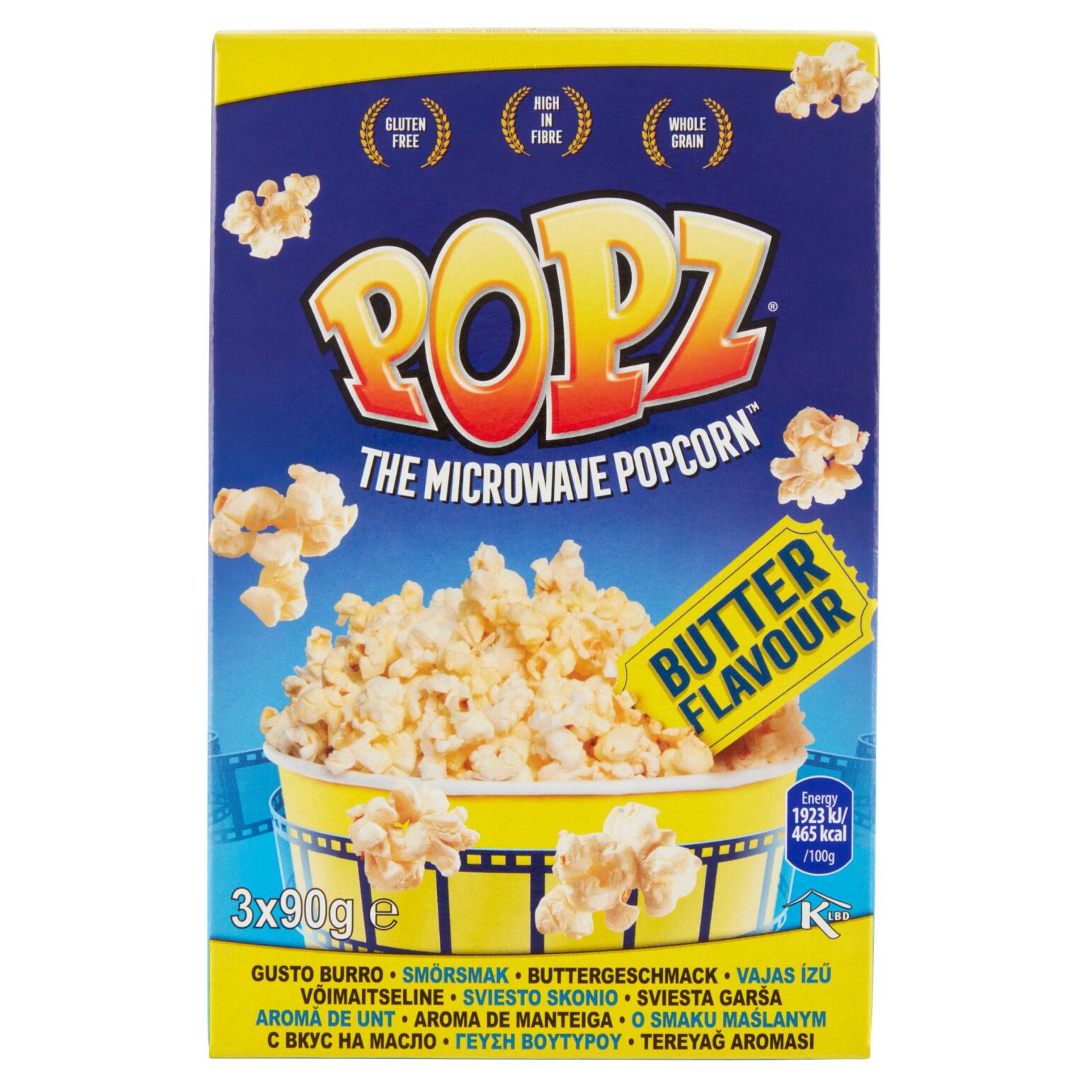 Pop Corn Microwawe Butter 270g Popz