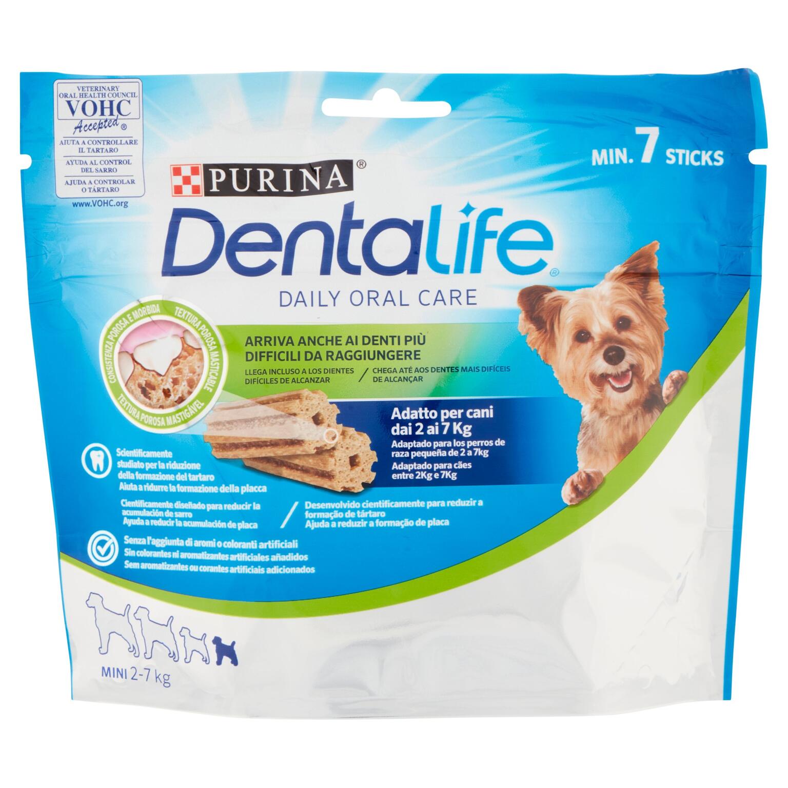 Dentalife snack per l'igiene orale extrasmall 69g Purina