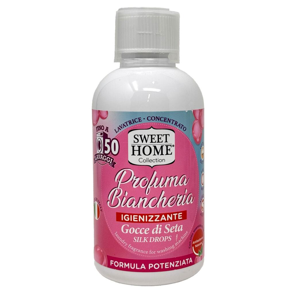 Profuma Biancheria 250ml 50lav.Gocce di seta Sweet Home
