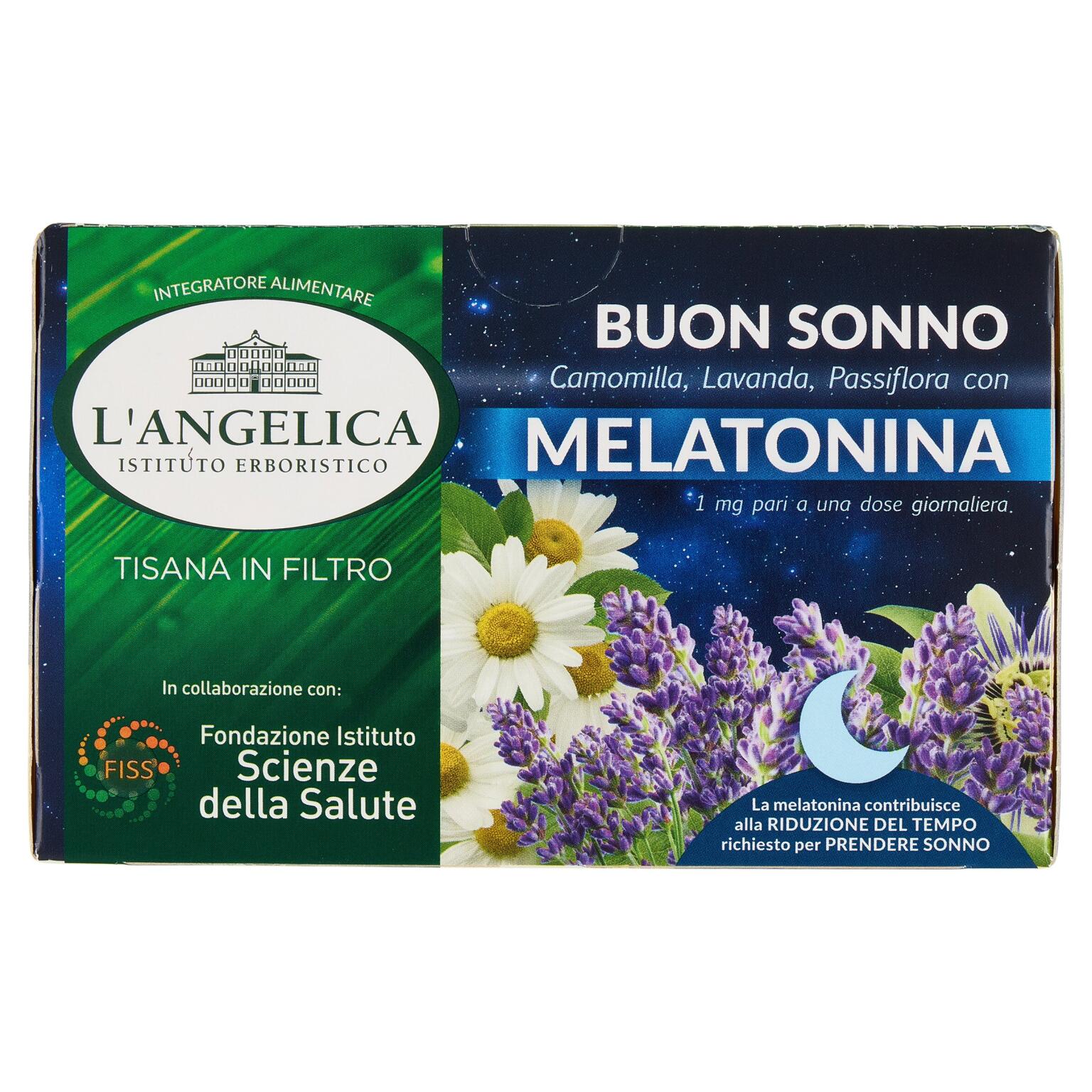 Tisana alla melatonina da 15 filtri L'angelica