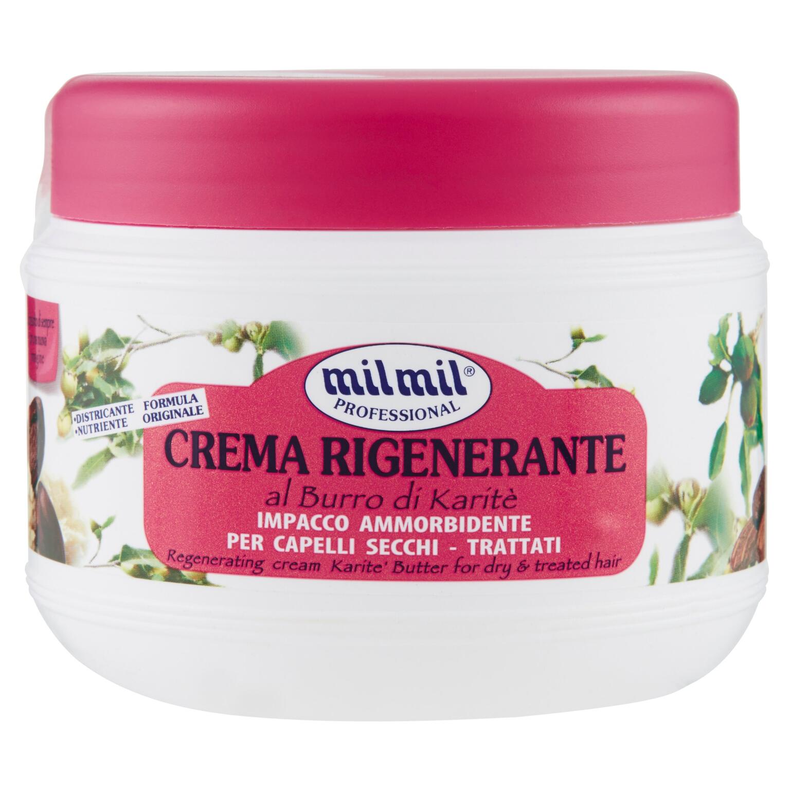 Crema per capelli rigenerante Karitè 500ml Mil Mil