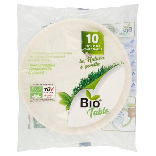 10 Piatti Pizza Biocompostabili