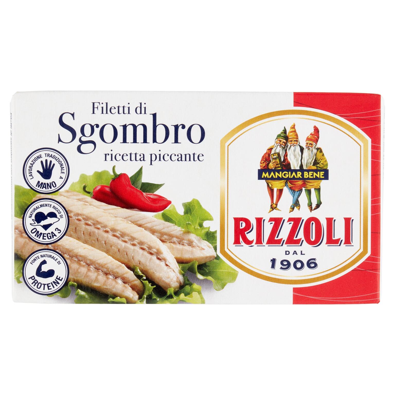 Filetti di sgombro piccante 90g Rizzoli