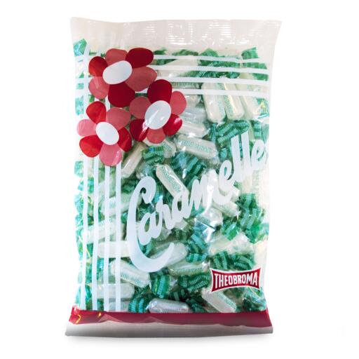 Caramelle alla menta bastoncino 500g Theobroma