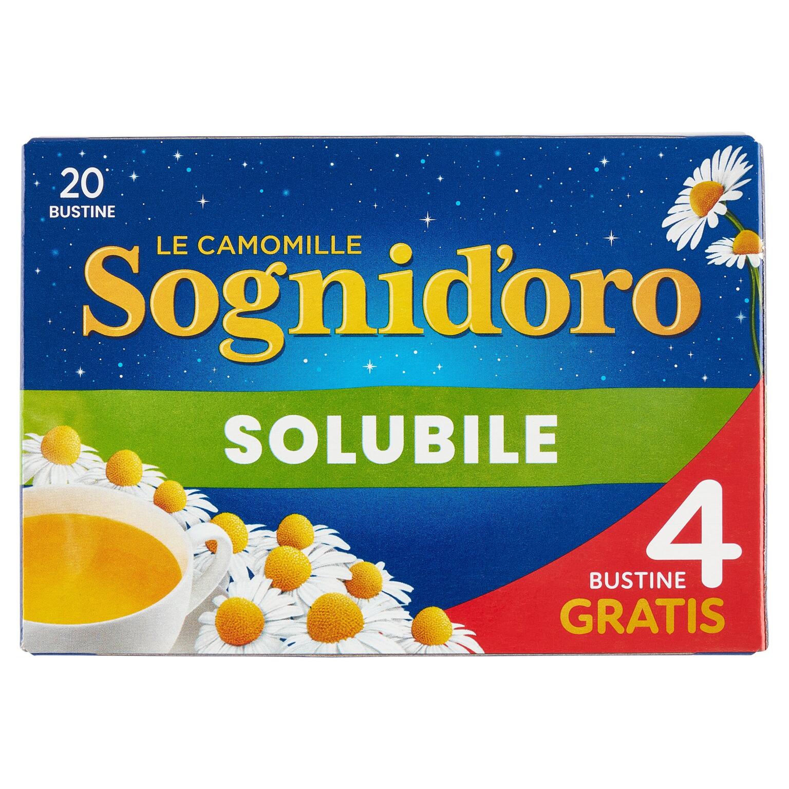 Camomilla solubile 20 bustine 100g Sogni d'Oro
