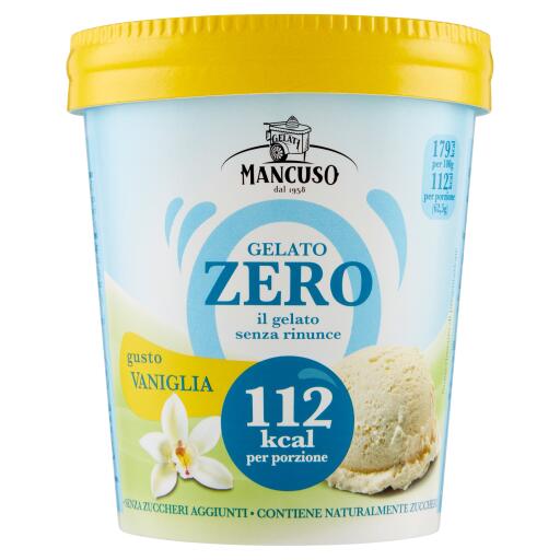 Gelato in barattollo Vaniglia senza zucchero 250g Mancuso